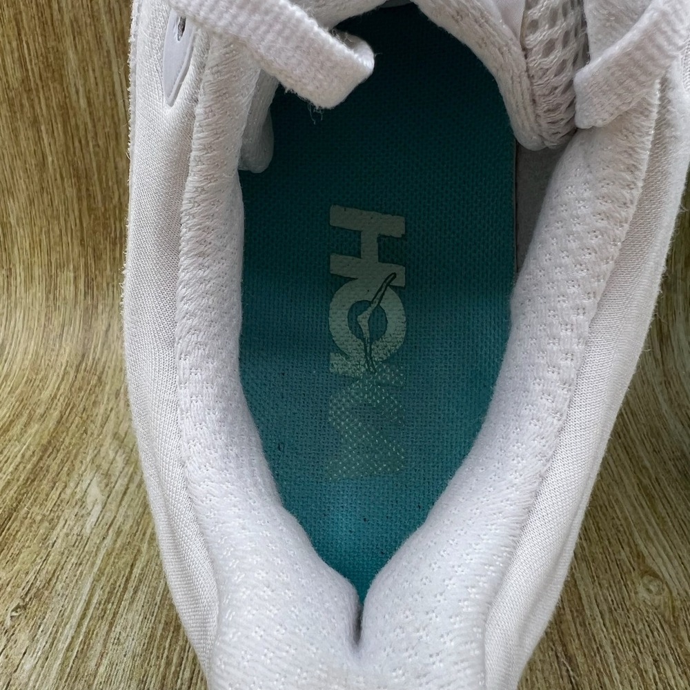 Hoka One One Bondi 9 Women's Size 7.5 White Blue Running Shoes 1162012 FTCL - Picture 5 of 10